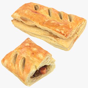 3D Tuna Puff Pastry Collection model