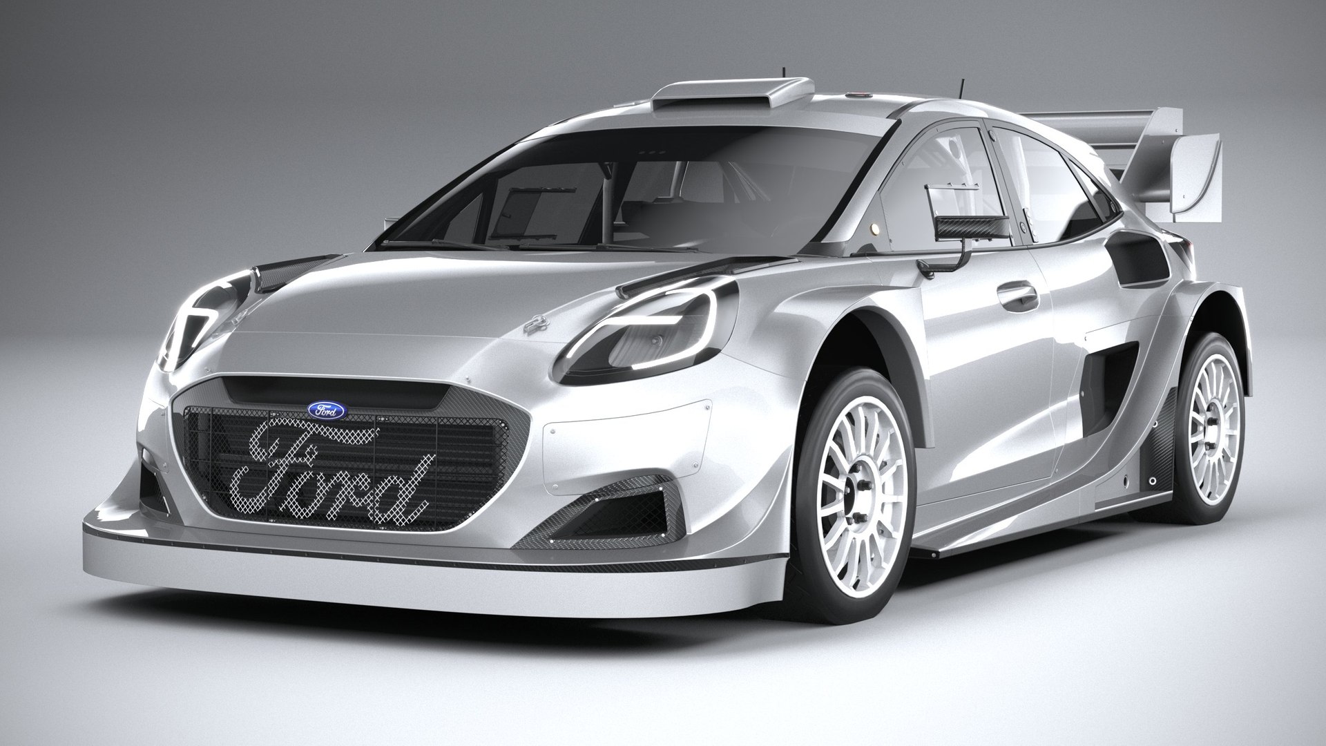 3D Ford Puma M-Sport Hybrid Rally1 2022 Lowpoly TurboSquid 1926404