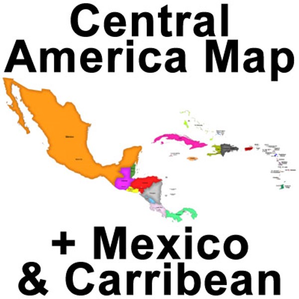 united states central america 3d model