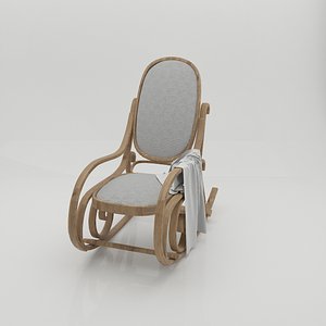 wooden rocking chair model