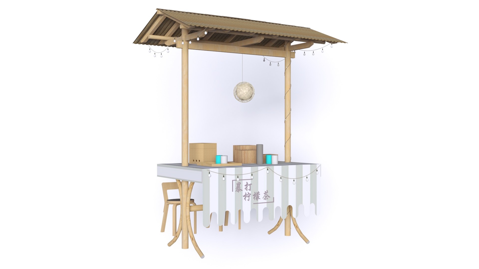 3D Market Vendor Stands Collection 2 Model - TurboSquid 2195703