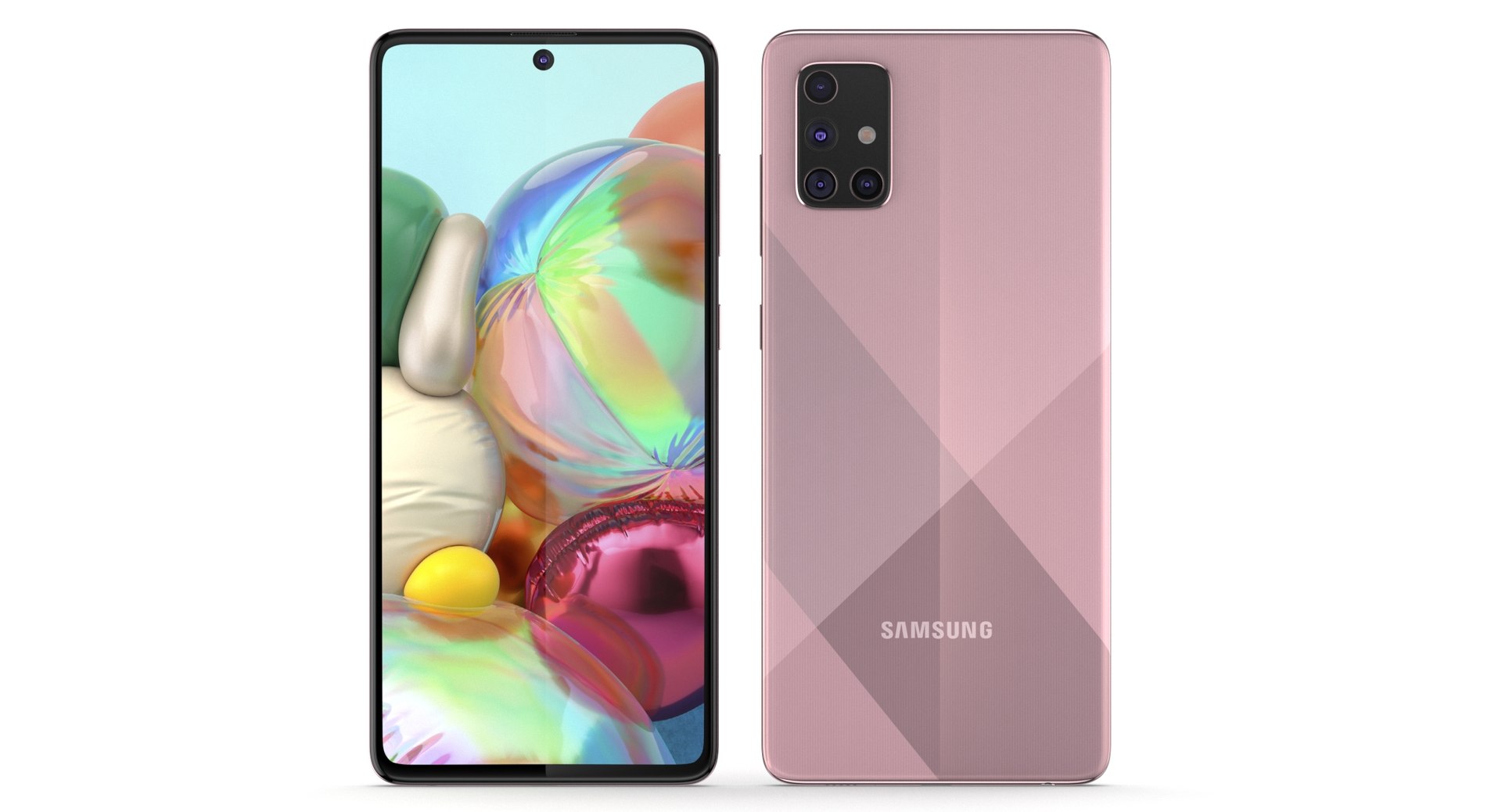 Mobile Phones Samsung Galaxy A71 Prism Crush Pink 3D Samsung