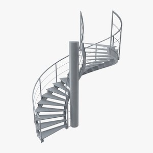 industrial staircase spiral model