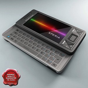 3d sony ericsson xperia x01 model