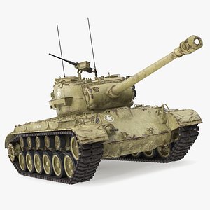 medium tank pershing m26 3D model