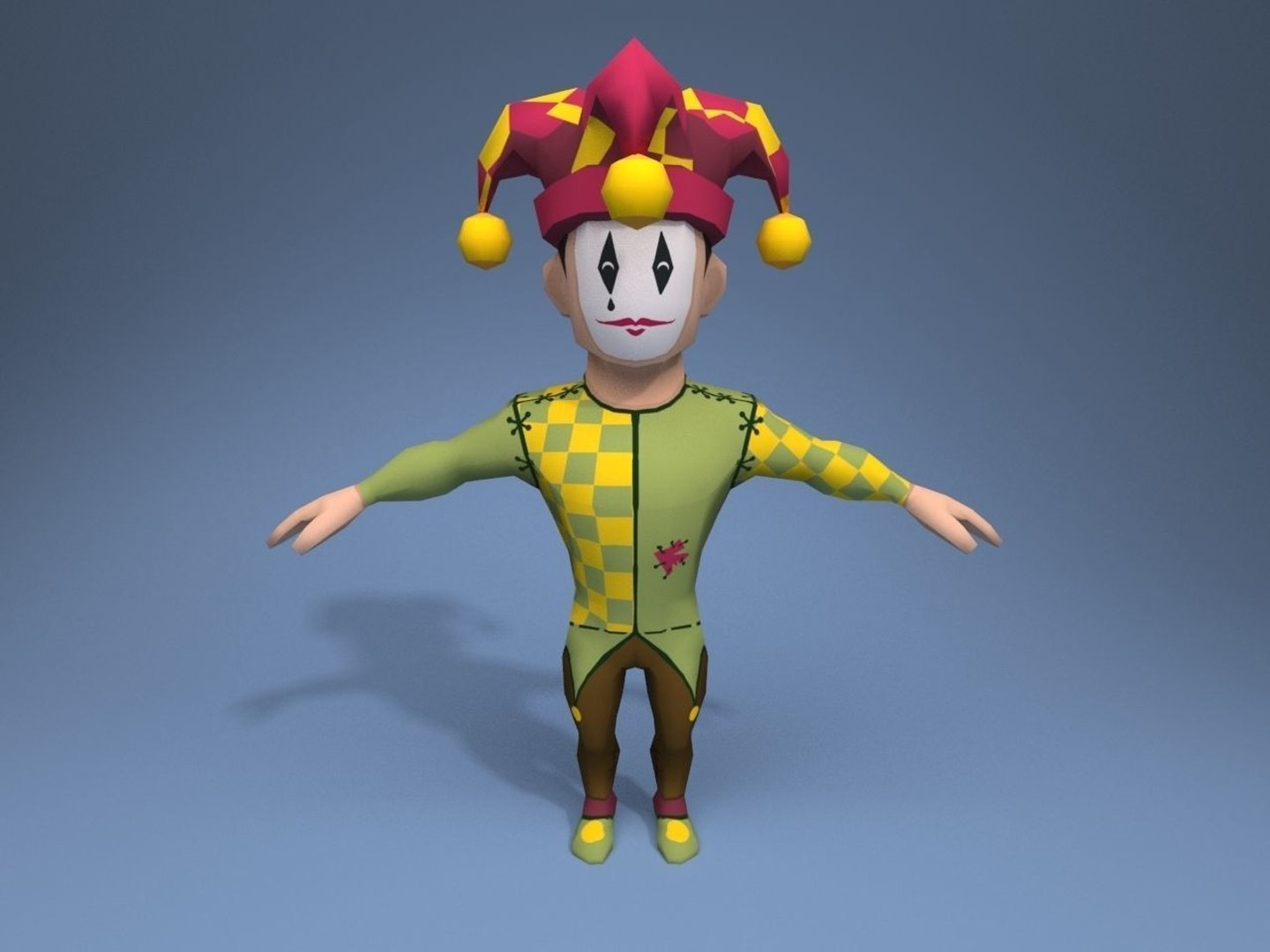 Medieval character jester 01 3D - TurboSquid 1193474