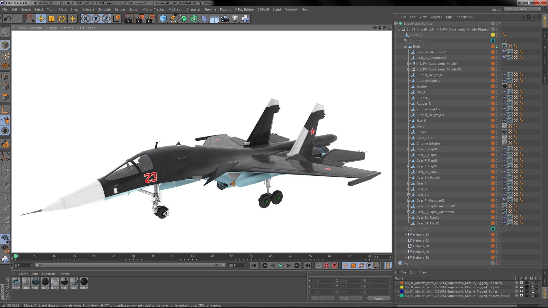 3D Su 34 Aircraft with X-31PM Supersonic Missile Rigged for Cinema 4D model https://p.turbosquid.com/ts-thumb/lQ/KxPGI9/yb/su34aircraftwithx31pmsupersonicmissileriggedforcinema4d3dsmodel046/jpg/1679638802/1920x1080/fit_q87/8d6490b8d47151f64768e5b5eedbfb675df345a6/su34aircraftwithx31pmsupersonicmissileriggedforcinema4d3dsmodel046.jpg