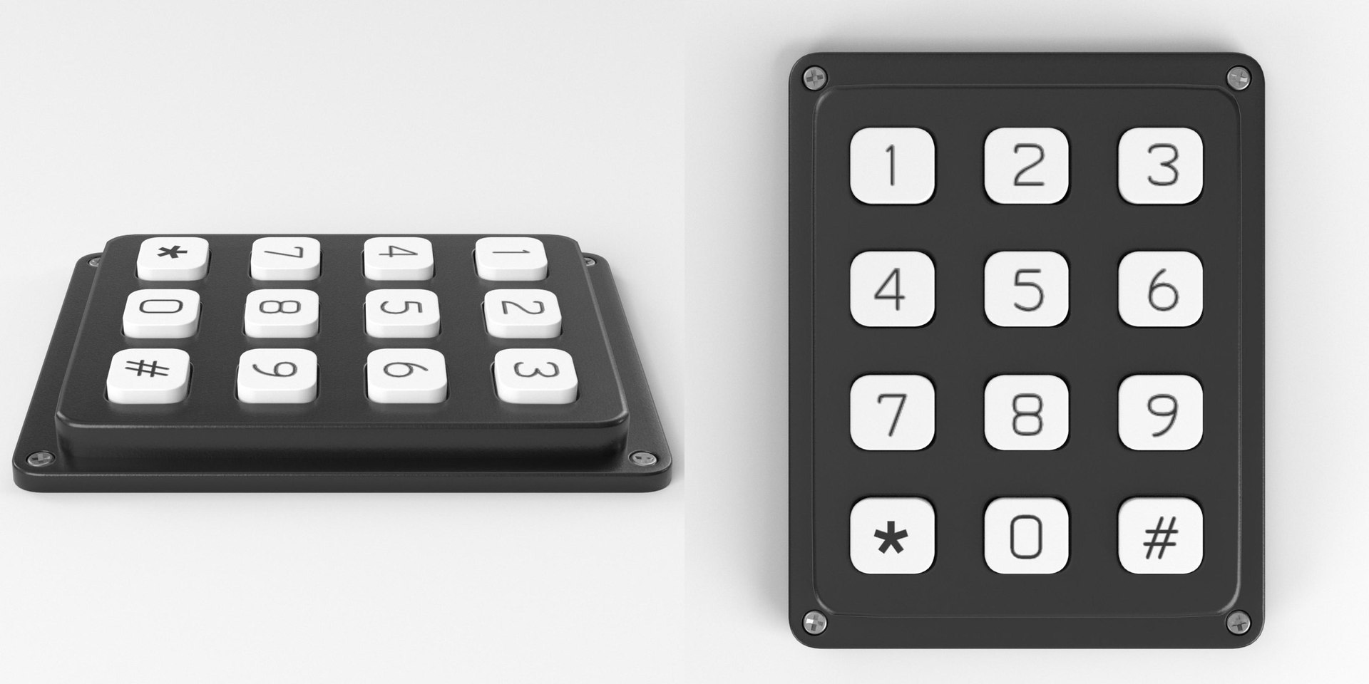3D Model Electronic Keypad 1 - TurboSquid 2217794