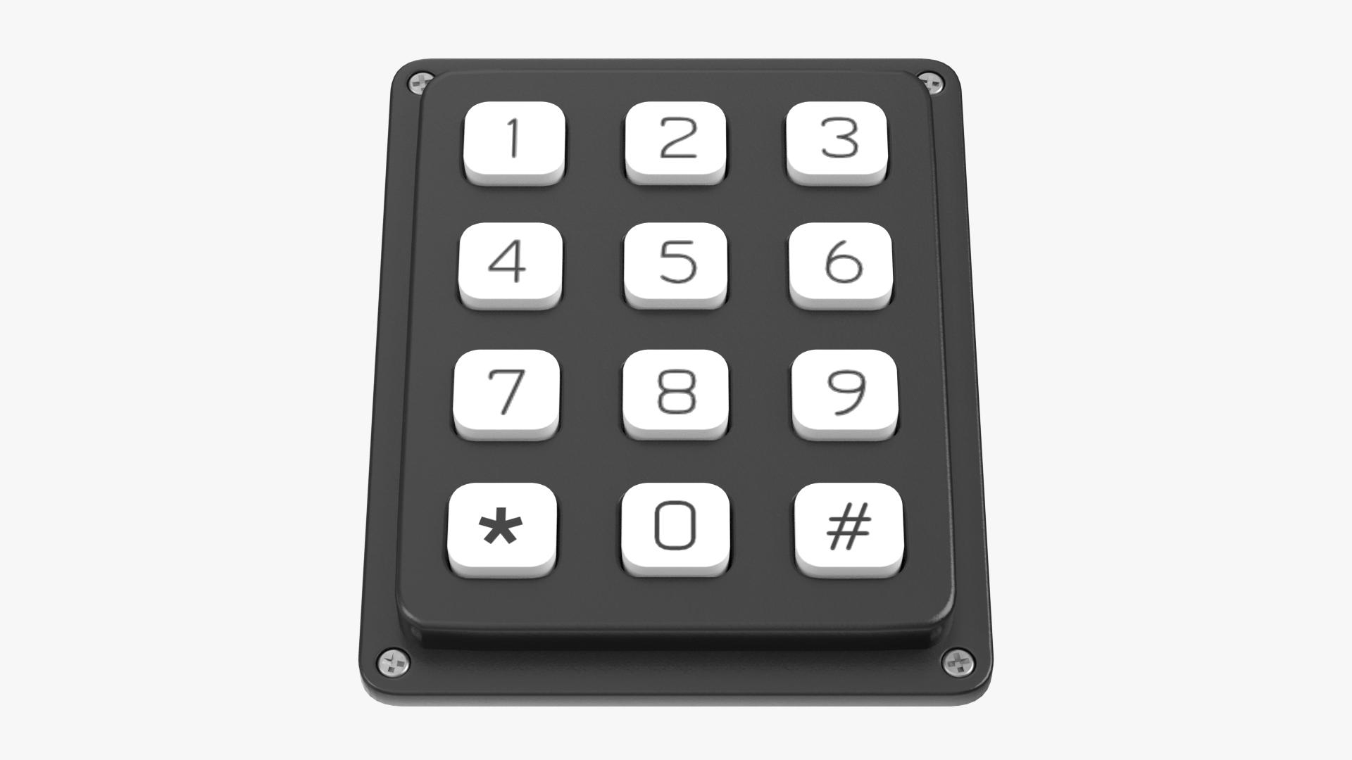 3D Model Electronic Keypad 1 - TurboSquid 2217794
