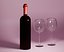 Wine Bottle Wine Glasses