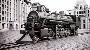 3D model locomotive