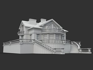 building villa 3d model