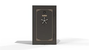 Security Safe Vault Rigged and Animated 3D Model Game Ready with PBR Textures