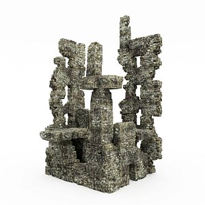 stone cliff 3d max