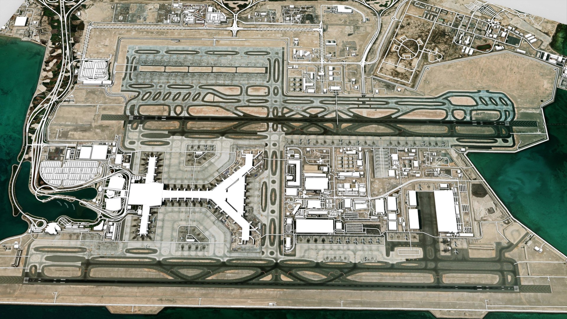 Hamad International Airport 3D Model - TurboSquid 2424240