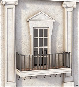 3D window terrace classic