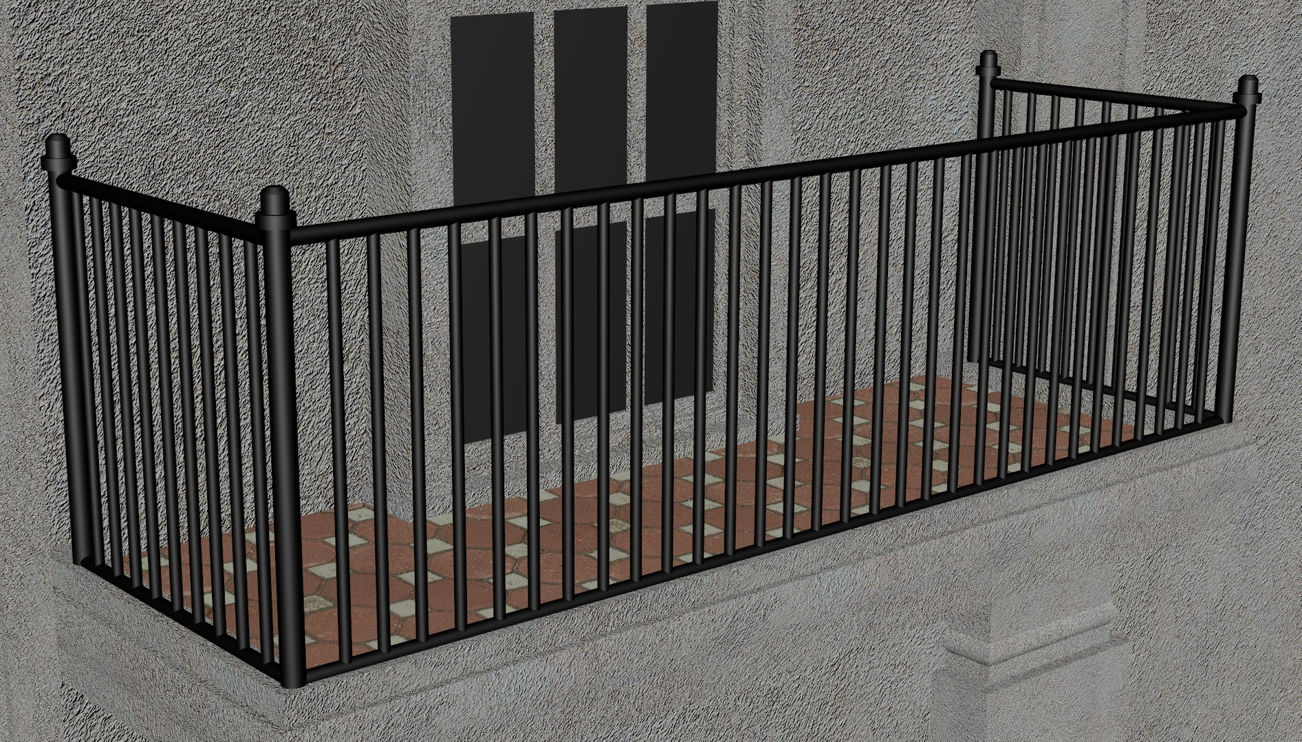 3D Window Terrace Classic - TurboSquid 1211641