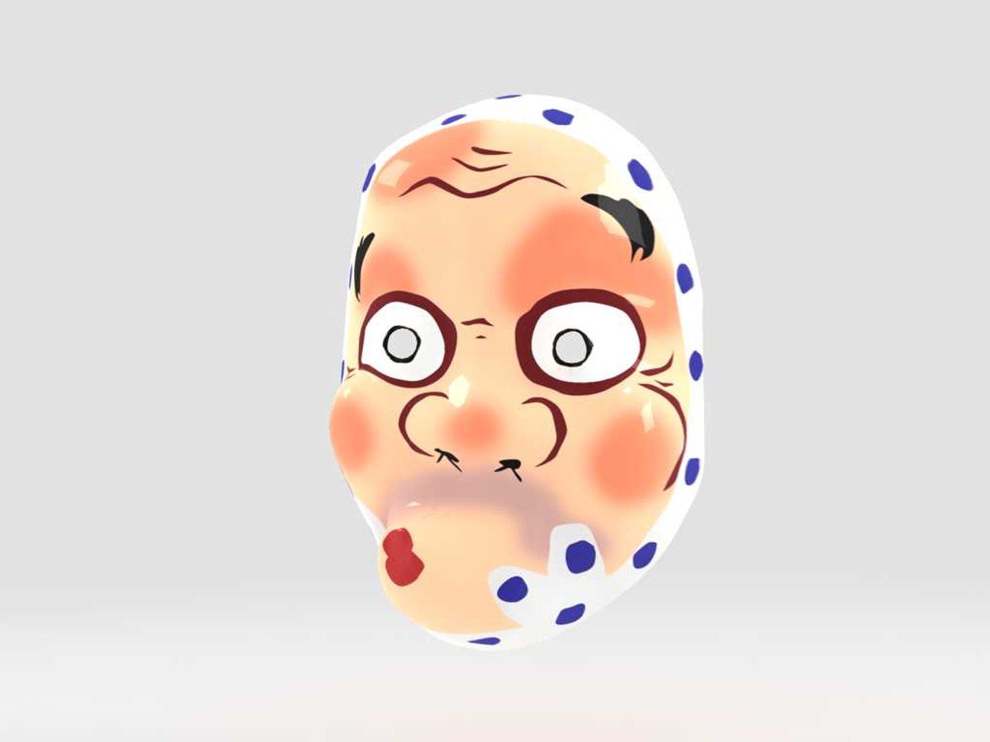 Hyottoko Mask 3d 3ds