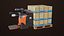 3D Forklift with Pallet 01 Orange All PBR Unity UE Textures