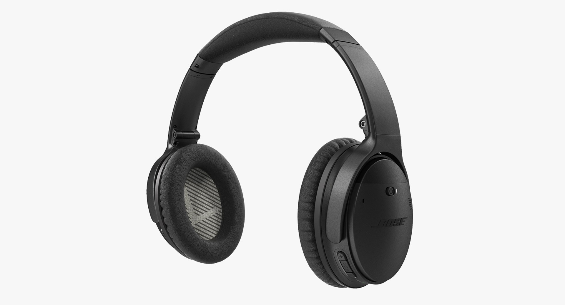 Bose Quiet Comfort Wireless Headphones Black 3D model preview