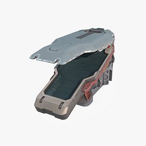 3D Future Sci-Fi Sleep Pod model