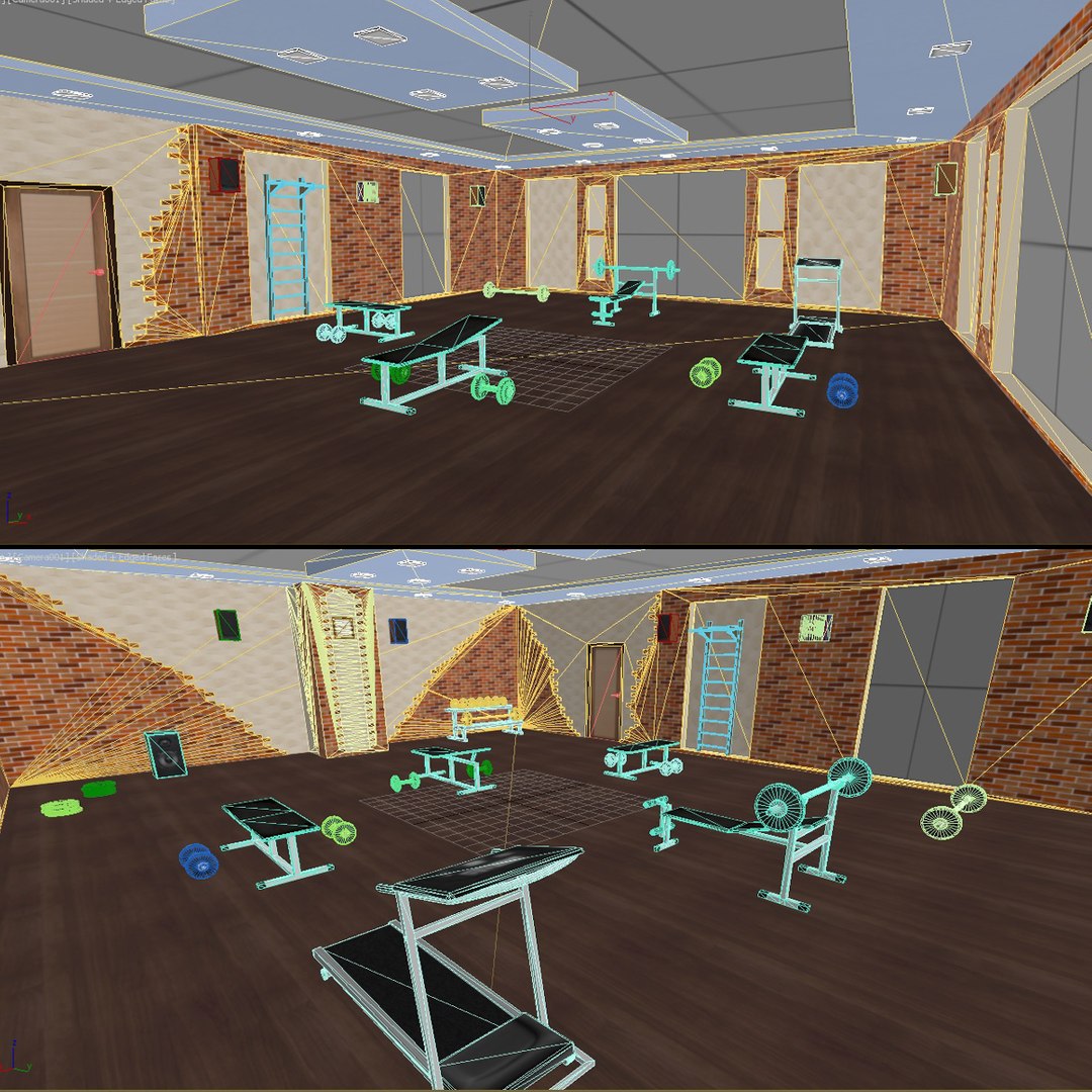 3D Gym Interior - TurboSquid 1624764