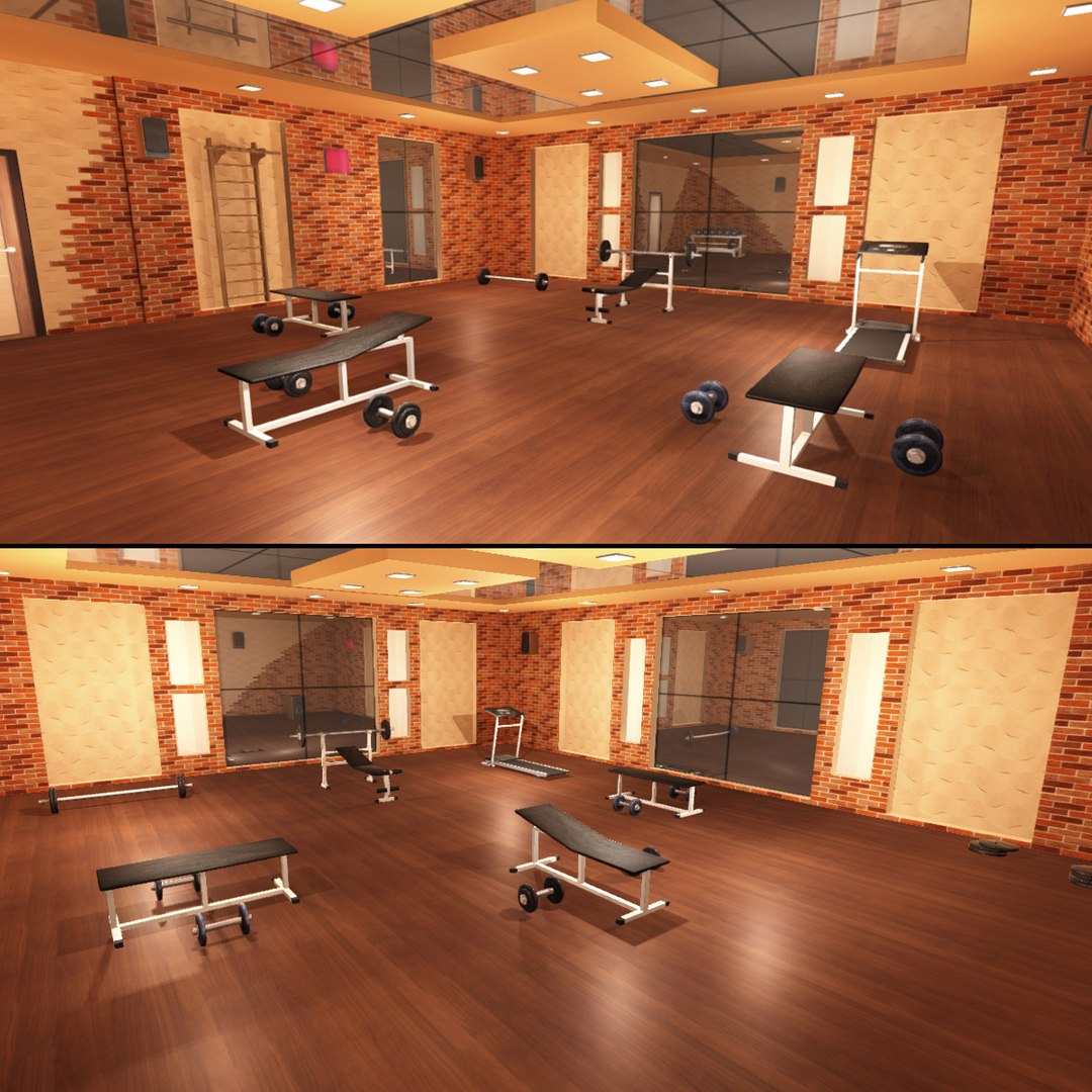 3D Gym Interior - TurboSquid 1624764