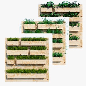3D planter box model