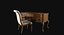 max archivist writing desk upholstered