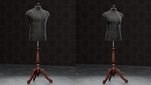 3D Mannequin Male and Female 3d models for clothes presentation