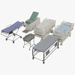 Hospital Props Collection 4B 3D model