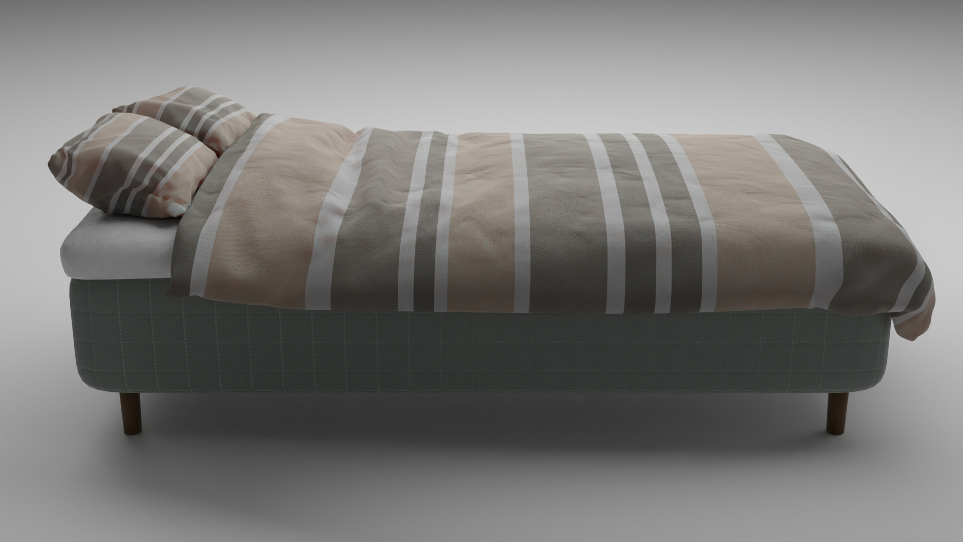 Simple Bed Model TurboSquid 1840087