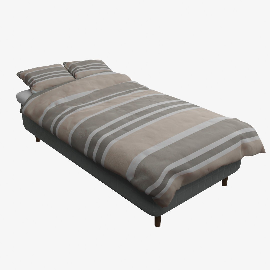 Simple bed model TurboSquid 1840087
