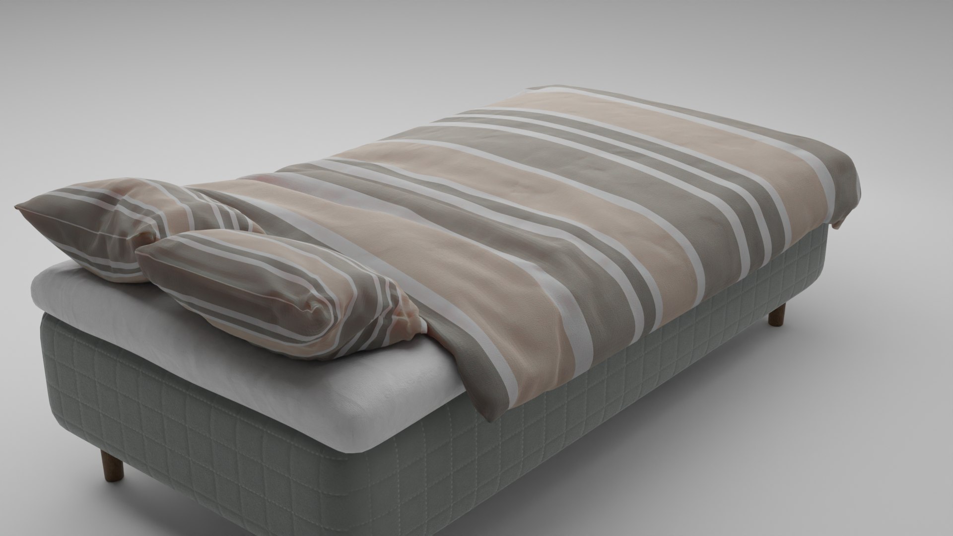 Simple Bed Model TurboSquid 1840087