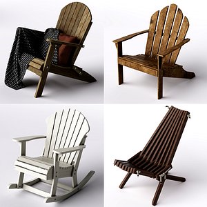 Outdoor Chair Model Pack 3D model