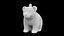 Modèle d'impression 3D de pendentif ours
