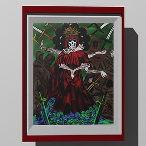 Death and his friends painting 3D model