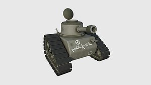 War Tank Cartoon A12 - Military Vehicle