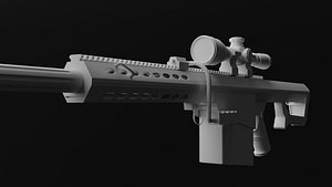 3D Barrett M82 Sniper Rifle