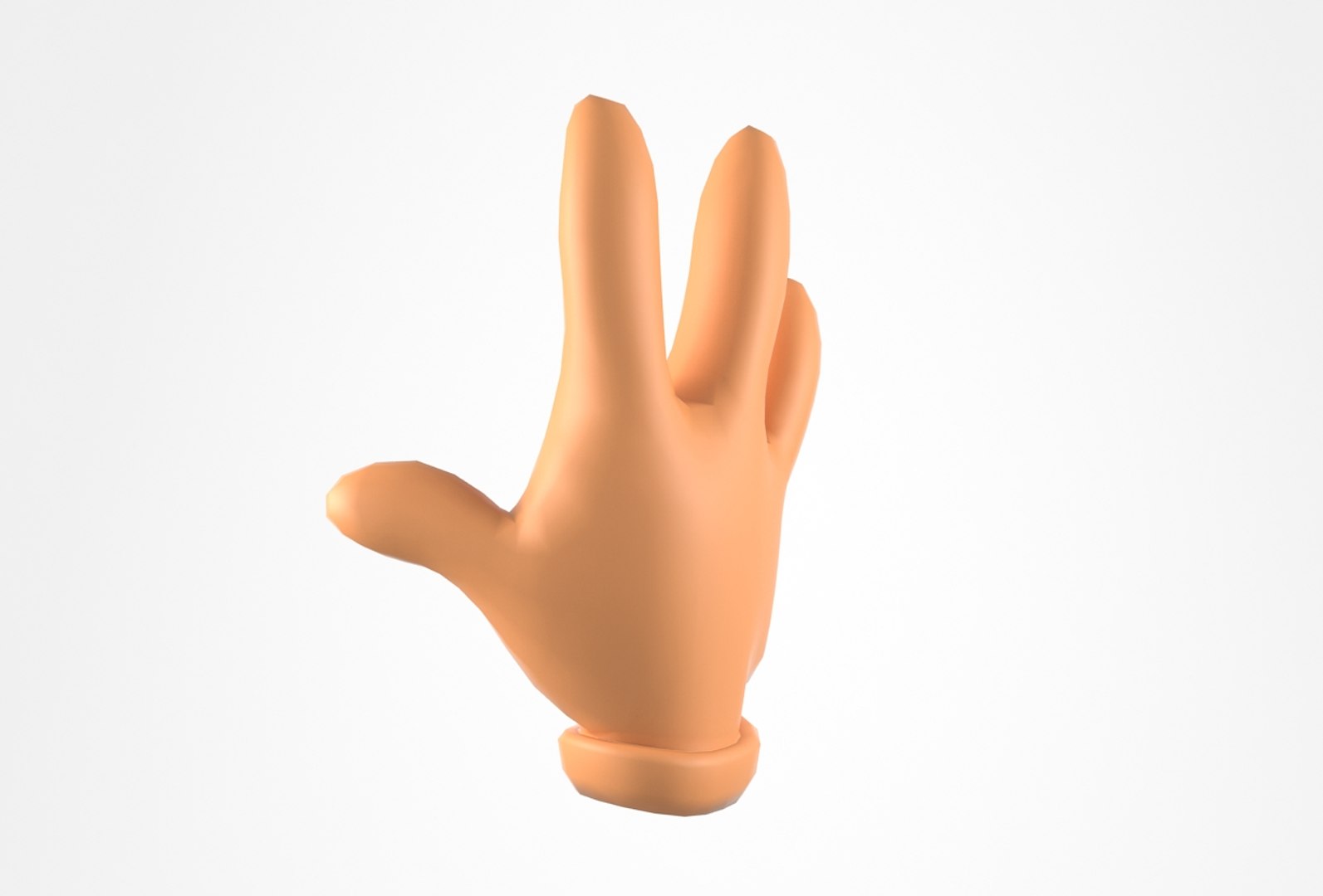 3D cartoon hand fingers model - TurboSquid 1335160
