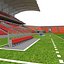 3D Soccer Stadium 03 model
