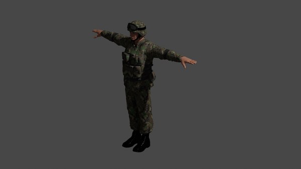 3D us army 1980s male 1 model - TurboSquid 1771274