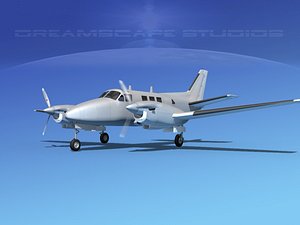 beechcraft king air c-90 3ds