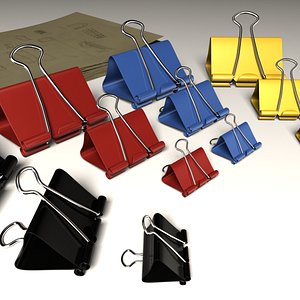 3D binder clips