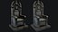 6 Low Poly Gothic Medieval Throne Chairs