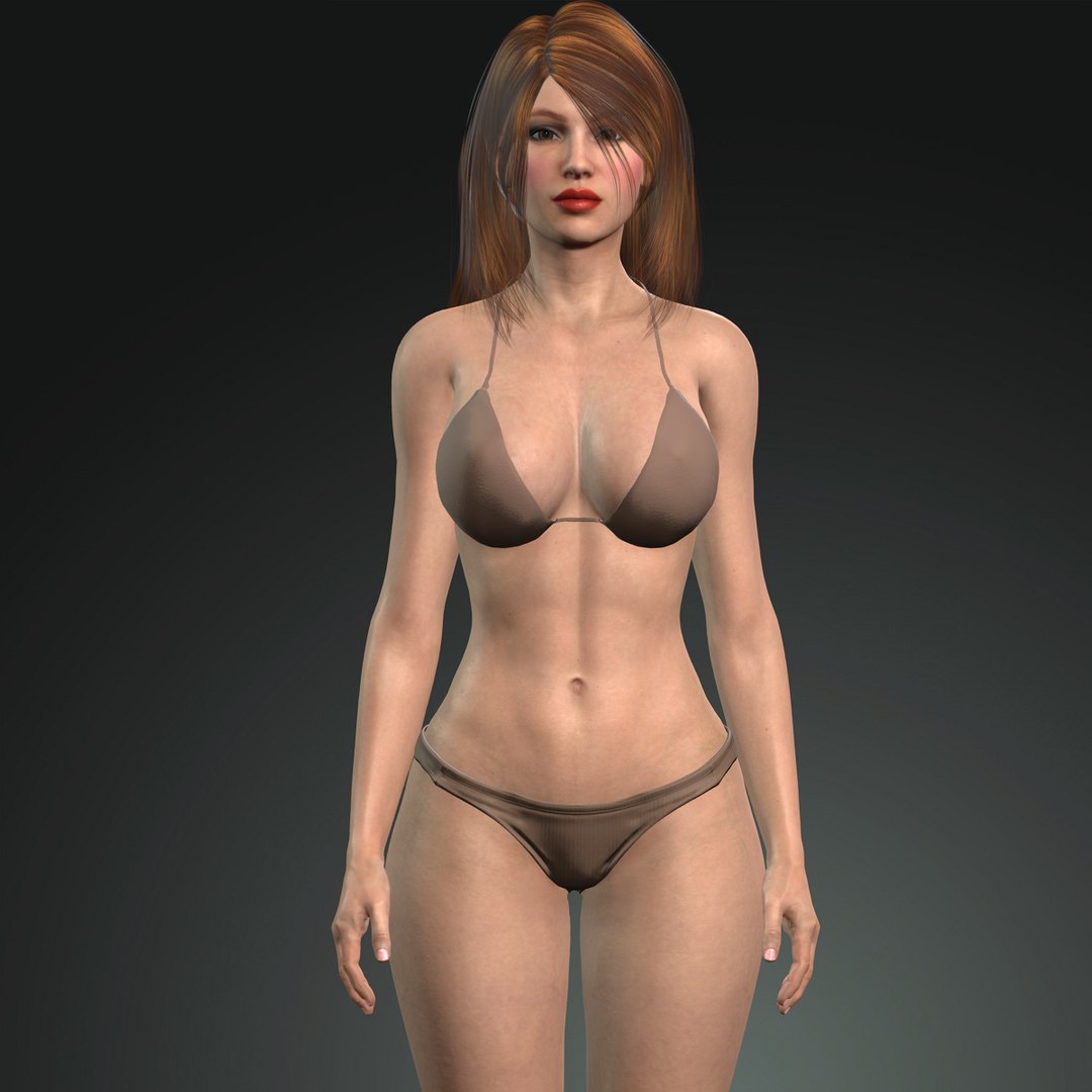 3D Bikini Woman Lola - TurboSquid 1870595