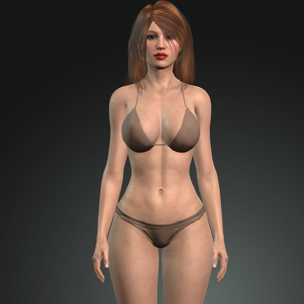 3d Lola Porn - 3D Bikini Woman Lola - TurboSquid 1870595