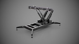 Missile launcher stand Low-poly 3D model 3D