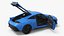 High Performance Coupe 2026 Light Blue Rigged for Cinema 4D