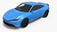 High Performance Coupe 2026 Light Blue Rigged for Cinema 4D
